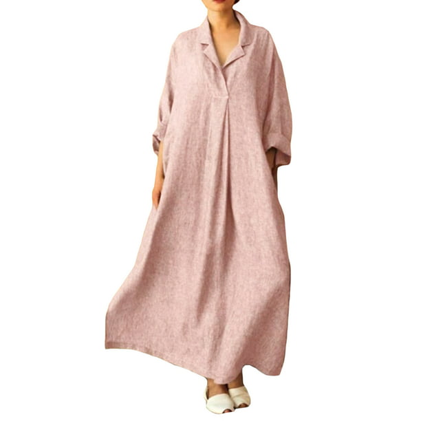 Women Cotton Linen Maxi Dress Casual Tank Top Sleeveless Swing Retro Floral Print Loose Beach Long Dresses with Pockets 